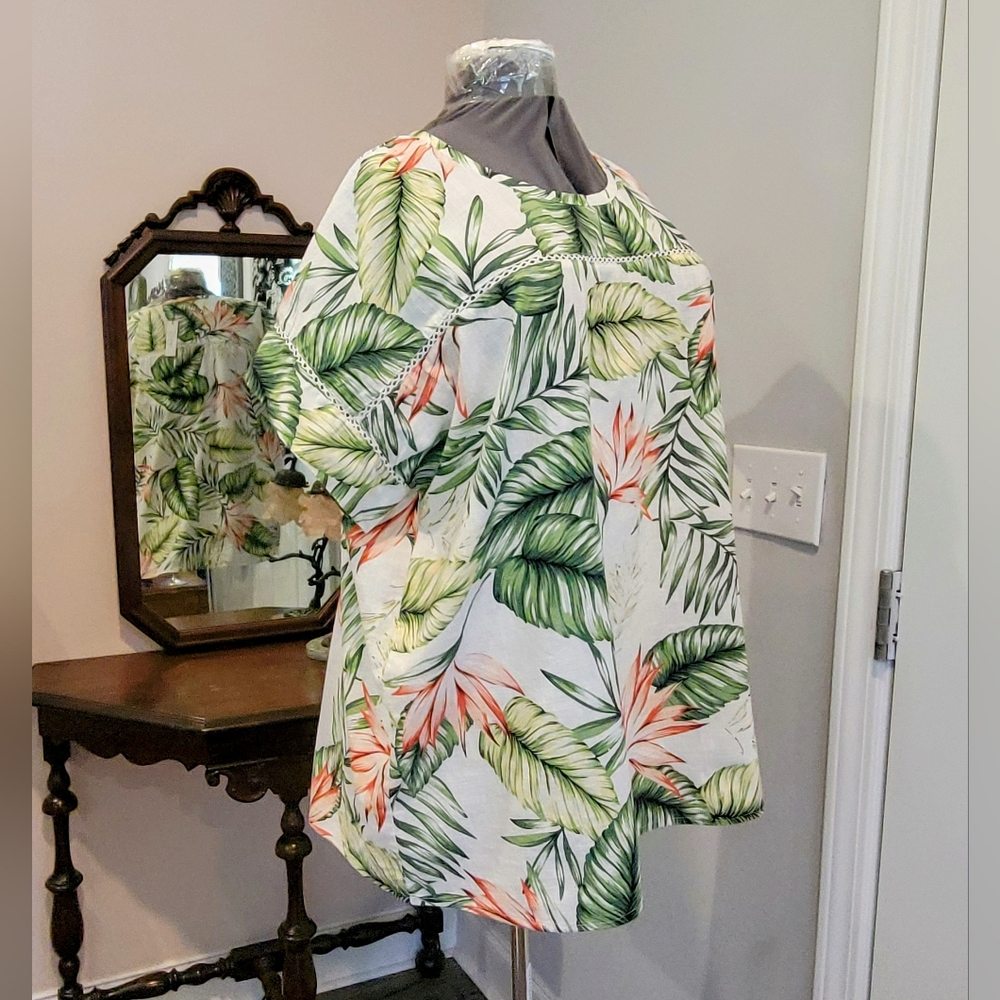 NWT 3X 100% Linen Summer Top - Picture 9 of 10
